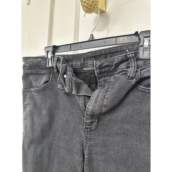 American Eagle ne(x)t level stretch women’s size 14 X-short black pants - Picture 5 of 10